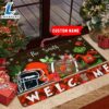NFL Cleveland Browns Grinch Christmas Welcome Football Doormat Custom Name 3 NFL Cleveland Browns Grinch Christmas Welcome Football Doormat Custom Name