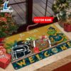 NFL Jacksonville Jaguars Grinch Christmas Welcome Football Doormat Custom Name