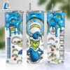 NFL Los Angeles Chargers Grinch Inflated 3D Skinny Tumbler M2 3 NFL Los Angeles Chargers Grinch Inflated 3D Skinny Tumbler M2