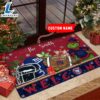 NFL New York Giants Grinch Christmas Welcome Football Doormat Custom Name
