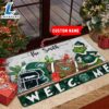 NFL New York Jets Grinch Christmas Welcome Football Doormat Custom Name 2 NFL New York Jets Grinch Christmas Welcome Football Doormat Custom Name