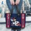 New England Patriots NFL Mickey Women Leather Tote Bag 3 New England Patriots NFL Mickey Women Leather Tote Bag