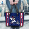 New York Giants NFL Mickey Women Leather Tote Bag 3 New York Giants NFL Mickey Women Leather Tote Bag