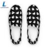 Black Spooky Ghost Halloween Pattern Slip On Shoes 3 Black Spooky Ghost Halloween Pattern Slip On Shoes