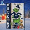 Custom Name NCAA BGeorgia Southern Eagles Grinch Football Christmas Welcome Garden Flag