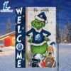 Custom Name NCAA Drake Bulldogs Grinch Football Christmas Welcome Garden Flag 3 Custom Name NCAA Drake Bulldogs Grinch Football Christmas Welcome Garden Flag