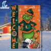 Custom Name NCAA Miami Hurricanes Grinch Football Christmas Welcome Garden Flag 2 Custom Name NCAA Miami Hurricanes Grinch Football Christmas Welcome Garden Flag