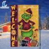 Custom Name NCAA Minnesota Golden Gophers Grinch Football Christmas Welcome Garden Flag