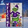 Custom Name NCAA Northwestern Wildcats Grinch Football Christmas Welcome Garden Flag