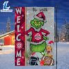 Custom Name NCAA Ohio State Buckeyes Grinch Football Christmas Welcome Garden Flag 2 Custom Name NCAA Ohio State Buckeyes Grinch Football Christmas Welcome Garden Flag