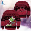 NCAA Arkansas Razorbacks The Grinch 3D Ugly Sweater Christmas