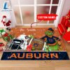 NCAA Auburn Tigers Grinch And Max Christmas Welcome Football Doormat Custom Name