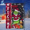 NCAA Georgia Bulldogs Grinch Basketball Christmas Welcome Garden Flag Custom Name