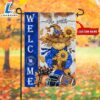 NCAA Kentucky Wildcats Football Fall Scarecrows Grden Flag 2 NCAA Kentucky Wildcats Football Fall Scarecrows Grden Flag