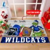 NCAA Kentucky Wildcats Grinch And Max Christmas Welcome Football Doormat - Custom Name 3 NCAA Kentucky Wildcats Grinch And Max Christmas Welcome Football Doormat Custom Name