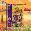 NCAA LSU Tigers Football Fall Scarecrows Grden Flag 2 NCAA LSU Tigers Football Fall Scarecrows Grden Flag
