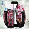 NCAA Mickey And Minnie Mouse Rutgers Scarlet Knights Puffer Jacket Custom
