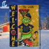 NCAA Notre Dame Fighting Irish Grinch Basketball Christmas Welcome Garden Flag Custom Name