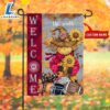 NCAA Ohio State Buckeyes Football Fall Scarecrows Grden Flag 3 NCAA Ohio State Buckeyes Football Fall Scarecrows Grden Flag