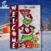 NCAA Oklahoma Sooners Grinch Basketball Christmas Welcome Garden Flag Custom Name