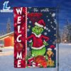 NCAA Ole Miss Rebels Grinch Basketball Christmas Welcome Garden Flag Custom Name