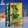 NCAA Oregon Ducks Grinch Basketball Christmas Welcome Garden Flag - Custom Name 2 NCAA Oregon Ducks Grinch Basketball Christmas Welcome Garden Flag Custom Name
