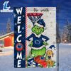 NCAA Penn State Nittany Lions Grinch Basketball Christmas Welcome Garden Flag Custom Name
