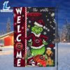 NCAA South Carolina Gamecocks Grinch Basketball Christmas Welcome Garden Flag Custom Name