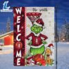 NCAA Stanford Cardinal Grinch Basketball Christmas Welcome Garden Flag Custom Name