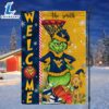 NCAA West Virginia Mountaineers Grinch Basketball Christmas Welcome Garden Flag - Custom Name 2 NCAA West Virginia Mountaineers Grinch Basketball Christmas Welcome Garden Flag Custom Name