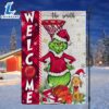 NCAA Wisconsin Badgers Grinch Basketball Christmas Welcome Garden Flag - Custom Name 3 NCAA Wisconsin Badgers Grinch Basketball Christmas Welcome Garden Flag Custom Name