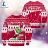 NCAA Wisconsin Badgers The Grinch 3D Ugly Sweater Christmas 2 NCAA Wisconsin Badgers The Grinch 3D Ugly Sweater Christmas