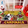 NFL Arizona Cardinals Grinch And Max Christmas Welcome Football Doormat - Custom Name 2 NFL Arizona Cardinals Grinch And Max Christmas Welcome Football Doormat Custom Name