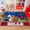 NFL Buffalo Bills Grinch And Max Christmas Welcome Football Doormat Custom Name