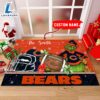 NFL Chicago Bears Grinch And Max Christmas Welcome Football Doormat Custom Name