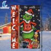NFL Cincinnati Bengals Grinch Football Christmas Welcome Garden Flag Custom Name