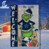 NFL Dallas Cowboys Grinch Football Christmas Welcome Garden Flag Custom Name 3 NFL Dallas Cowboys Grinch Football Christmas Welcome Garden Flag Custom Name