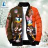 NFL Donald Duck Cleveland Browns For Fans Custom Puffer Jacket