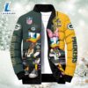 NFL Donald Duck Green Bay Packers For Fans Custom Puffer Jacket 2 NFL Donald Duck Green Bay Packers For Fans Custom Puffer Jacket