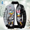 NFL Donald Duck Las Vegas Raiders For Fans Custom Puffer Jacket 3 NFL Donald Duck Las Vegas Raiders For Fans Custom Puffer Jacket