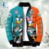 NFL Donald Duck Miami Dolphins For Fans Custom Puffer Jacket 3 NFL Donald Duck Miami Dolphins For Fans Custom Puffer Jacket
