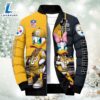NFL Donald Duck Pittsburgh Steelers For Fans Custom Puffer Jacket