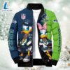 NFL Donald Duck Seattle Seahawks For Fans Custom Puffer Jacket 3 NFL Donald Duck Seattle Seahawks For Fans Custom Puffer Jacket