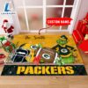 NFL Green Bay Packers Grinch And Max Christmas Welcome Football Doormat Custom Name