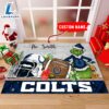 NFL Indianapolis Colts Grinch And Max Christmas Welcome Football Doormat Custom Name