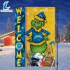NFL Los Angeles Chargers Grinch Football Christmas Welcome Garden Flag Custom Name 2 NFL Los Angeles Chargers Grinch Football Christmas Welcome Garden Flag Custom Name