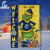 NFL Los Angeles Rams Grinch Football Christmas Welcome Garden Flag Custom Name 3 NFL Los Angeles Rams Grinch Football Christmas Welcome Garden Flag Custom Name