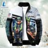 NFL Mickey And Minnie Seattle Seahawks Puffer Jacket Custom