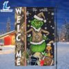 NFL New Orleans Saints Grinch Football Christmas Welcome Garden Flag Custom Name 3 NFL New Orleans Saints Grinch Football Christmas Welcome Garden Flag Custom Name