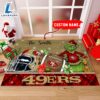 NFL San Francisco 49ers Grinch And Max Christmas Welcome Football Doormat Custom Name